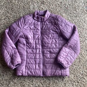 Purplish puffer jacket women’s size M